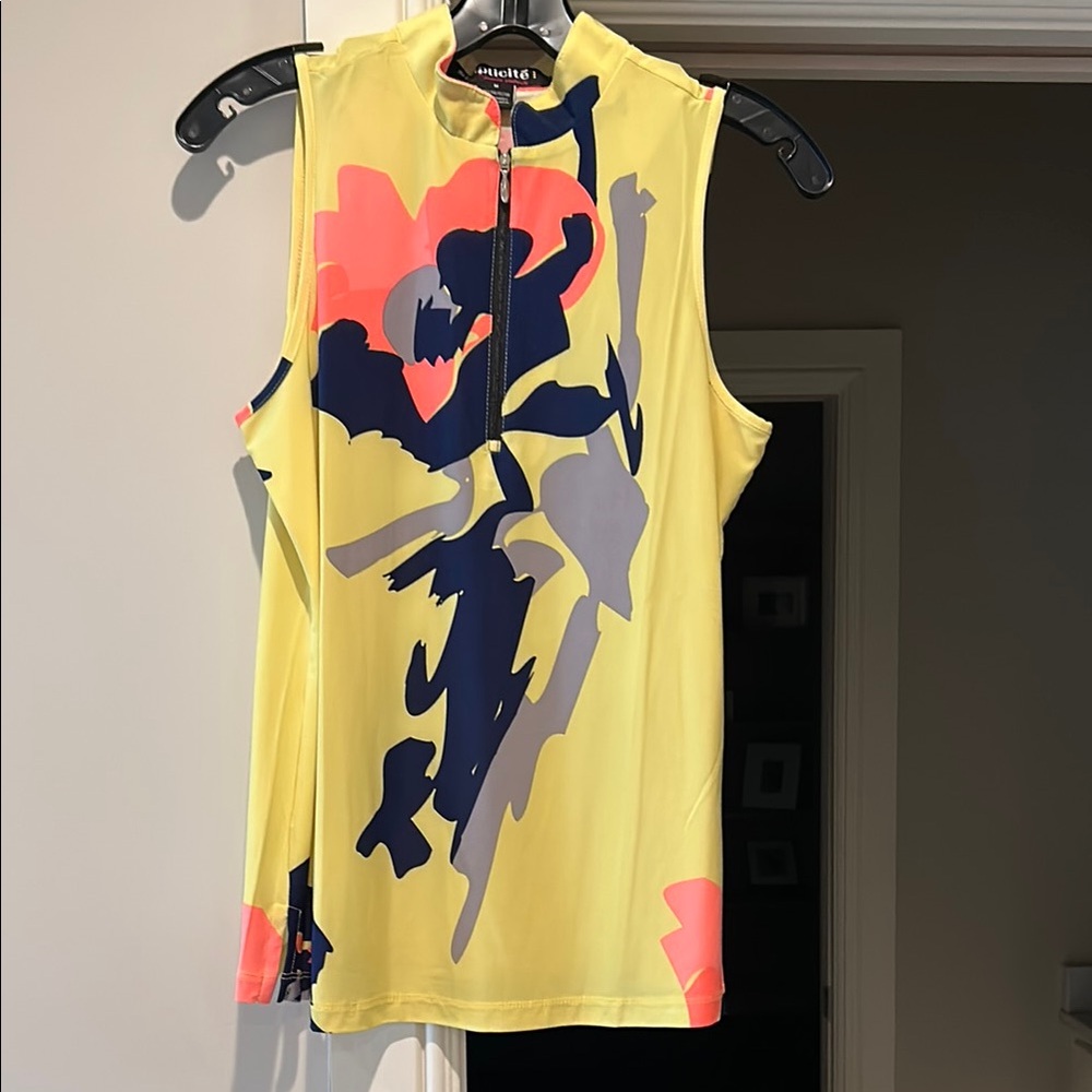 Jamie Sadock Yellow Graphic Tank Top